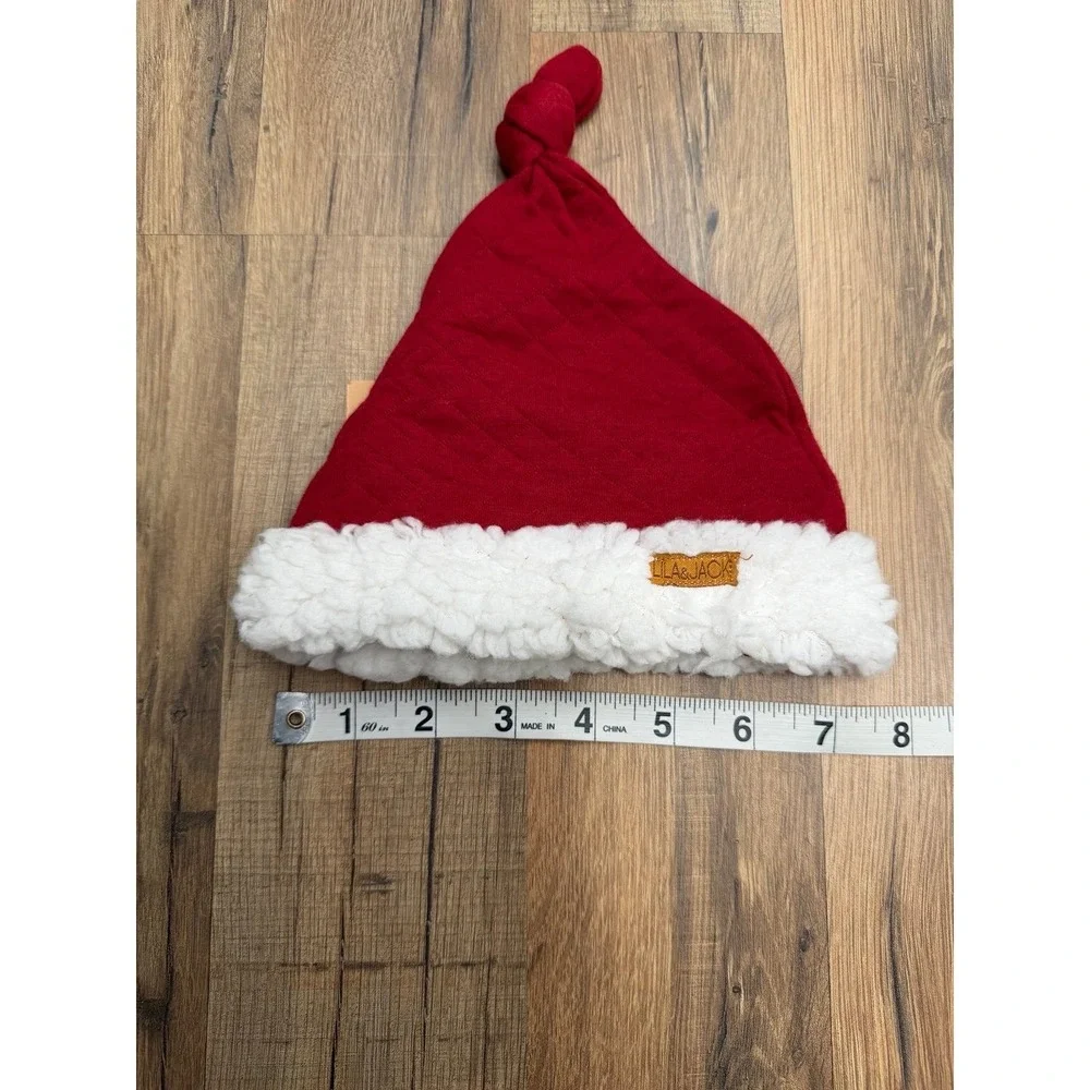 Lila & Jack Baby Santa Hat Red White Sherpa Christmas Holiday New With Tag